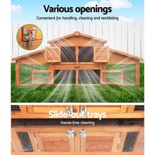 Load image into Gallery viewer, i.Pet Rabbit Hutch Chicken Coop Wooden Pet Hutch 169cm x 52cm x 72cm
