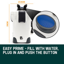 Load image into Gallery viewer, PROTEGE Aquarium External Canister Filter Pump Aqua Fish Tank Pond Pump 1250 L/H
