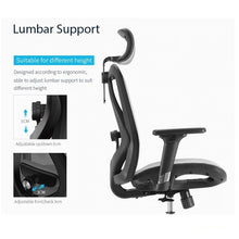 Load image into Gallery viewer, Sihoo M57 Ergonomic Office Chair, Computer Chair Desk Chair High Back Chair Breathable,3D Armrest and Lumbar Support Grey without Footrest
