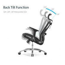 Load image into Gallery viewer, Sihoo M57 Ergonomic Office Chair, Computer Chair Desk Chair High Back Chair Breathable,3D Armrest and Lumbar Support Grey without Footrest
