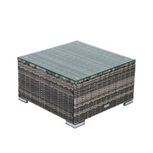 Load image into Gallery viewer, Outdoor Modular Lounge Sofa with Wicker End Table Set
