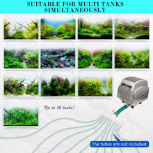 Load image into Gallery viewer, Dynamic Power Aquarium Air Pump Oxygen Hydroponic 12 Outlet 4500L/H 65W
