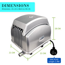 Load image into Gallery viewer, Dynamic Power Aquarium Air Pump Oxygen Hydroponic 12 Outlet 4500L/H 65W
