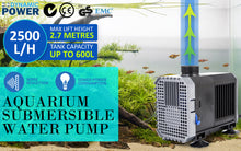 Load image into Gallery viewer, Dynamic Power Aquarium Submersible Water Pump 2500L/H 45W 2.7m Pond

