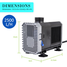 Load image into Gallery viewer, Dynamic Power Aquarium Submersible Water Pump 2500L/H 45W 2.7m Pond
