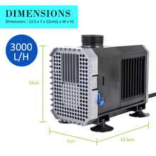 Load image into Gallery viewer, Dynamic Power Aquarium Submersible Water Pump 3000L/H 55W 3m Pond
